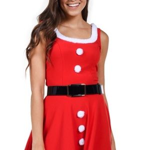 Tipsy Elves Mrs. Claus Costume Christmas Dress Size Medium